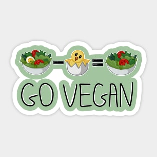 Go vegan Sticker